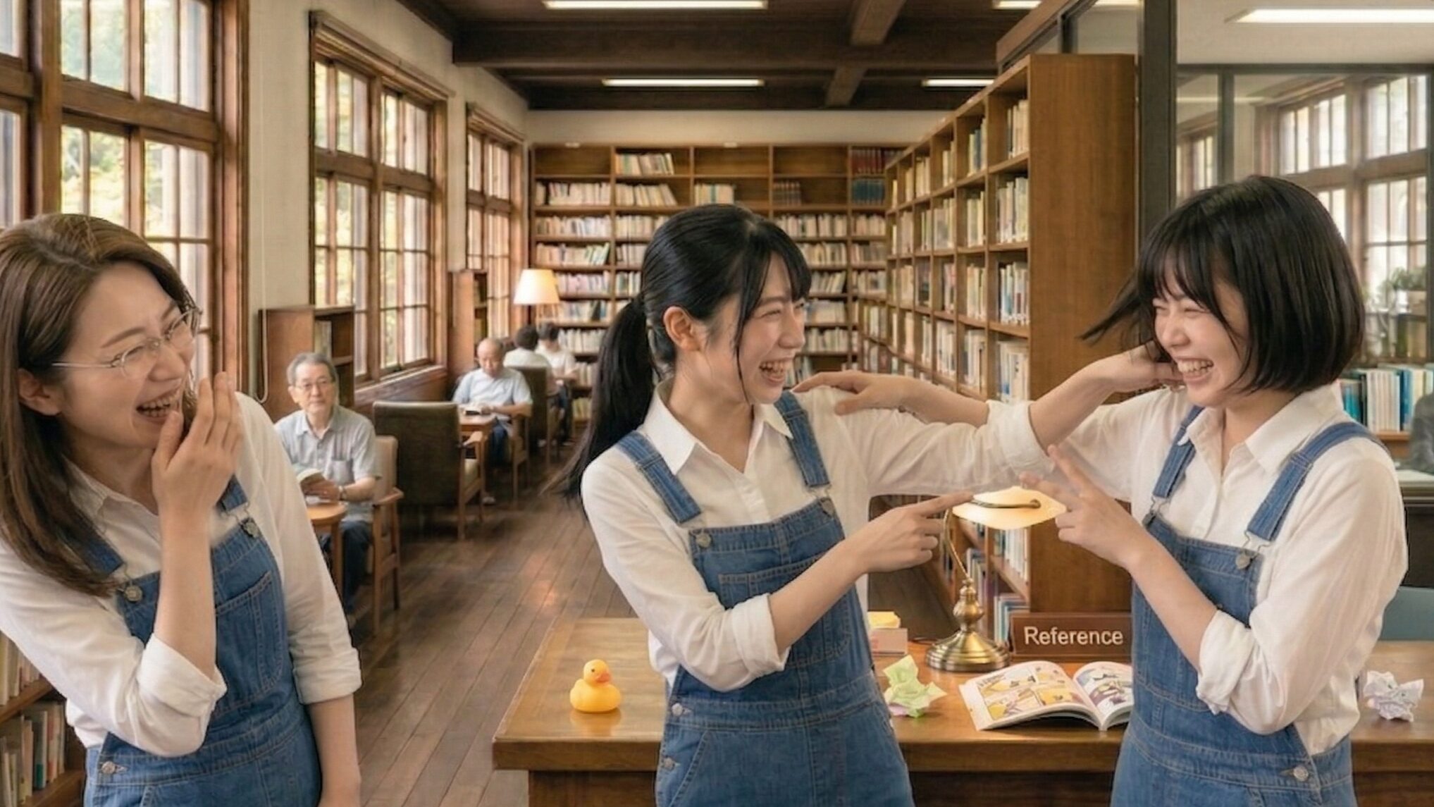 【外部】コント(ここあん図書館)