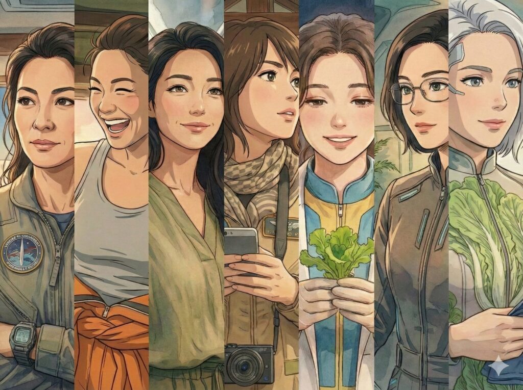 月面レタス隊のクルーたち