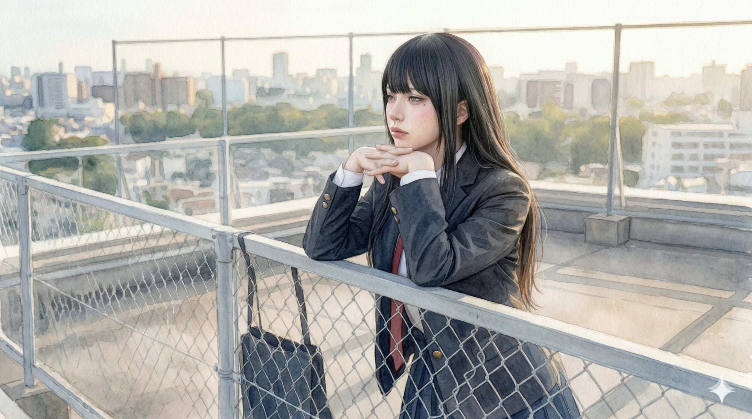 コント「屋上と不確定性原理」