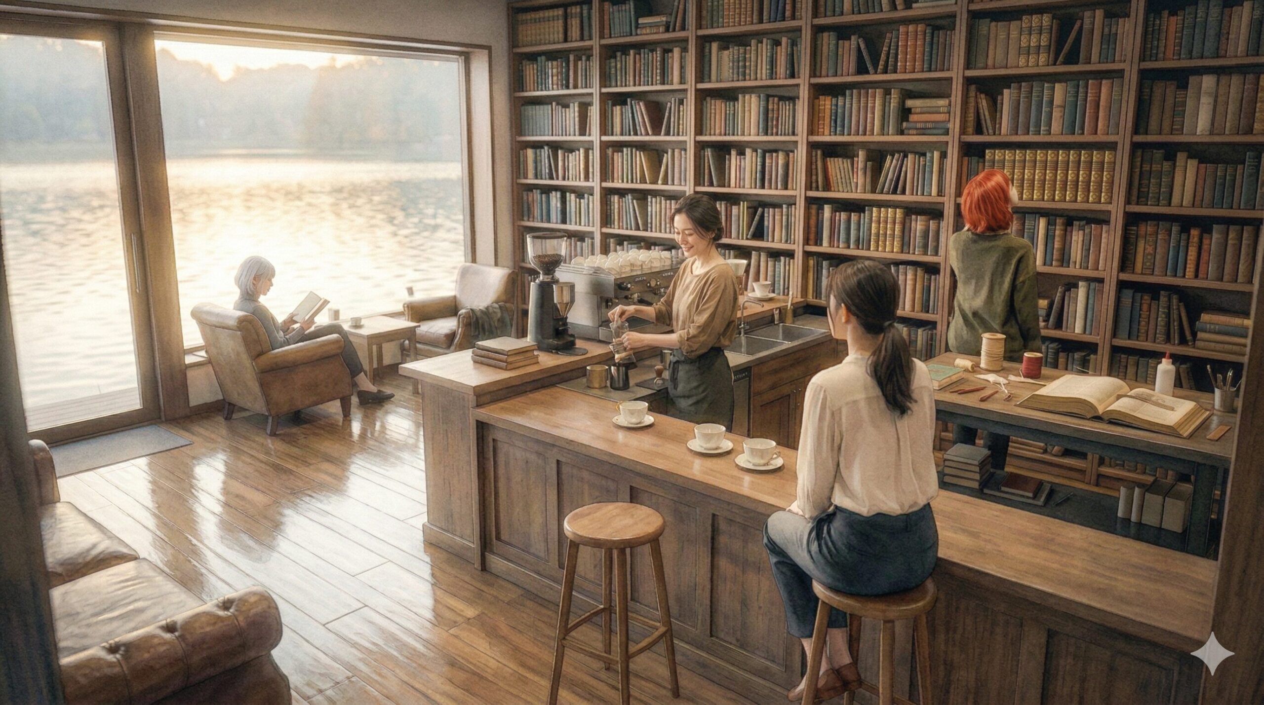 掌編「槍と盾、湖畔にて」