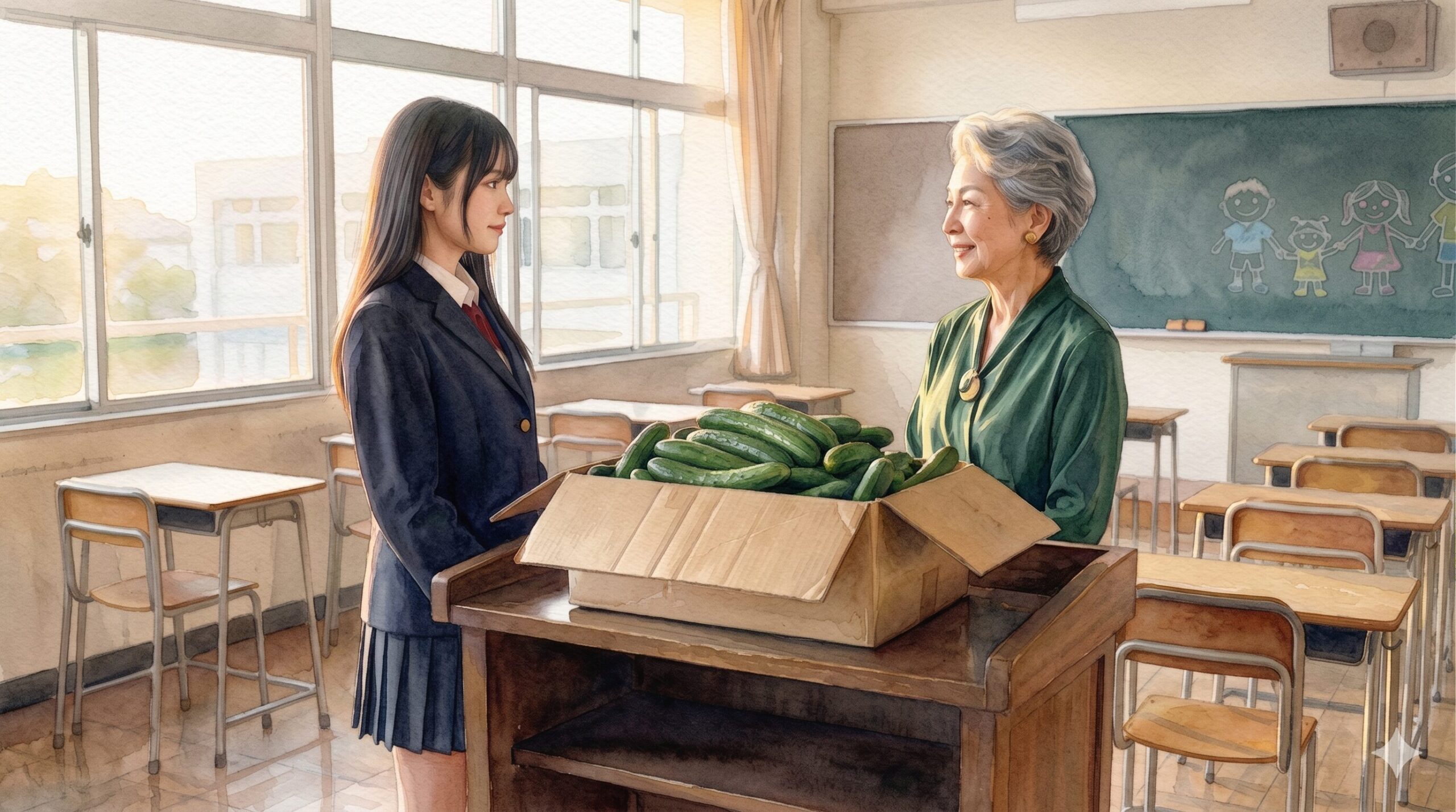 コント「みどりのキュウリ」